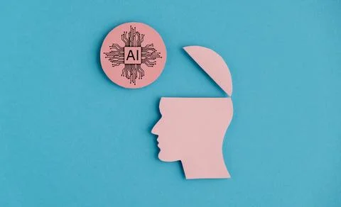 Digital Mind. Brain Artificial Intelligence Concept, AI Technology Innovati.. Stock Photos