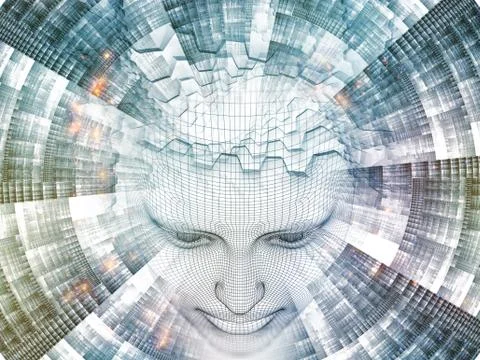 Digital Mind Stock Illustration