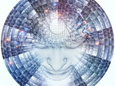 Digital Mind Stock Illustration