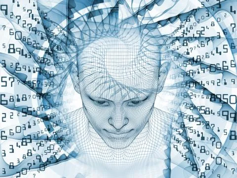 Digital Mind Illustrazione stock