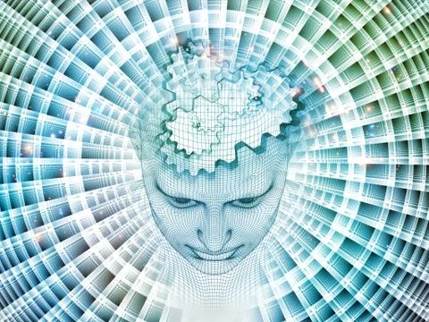 Digital Mind Stockillustratie