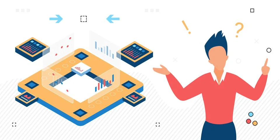 Digital mining cryptocurrency transaction process Stock Illustration