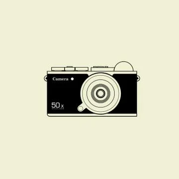 Digital Mirror less Camera Vector Design Stock Illustration