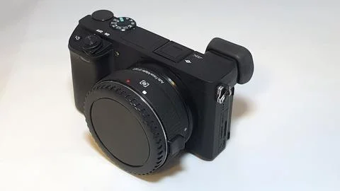 Digital mirrorless camera Stock Photos