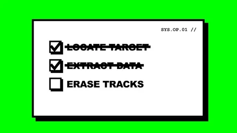 Digital Mission Checklist and Task Completion Animation 库存影片 347034066