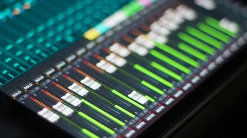 Digital mixing console Stock Footage 76164735