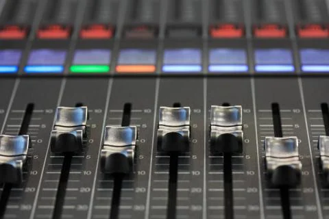 Digital mixing console Stock Photos