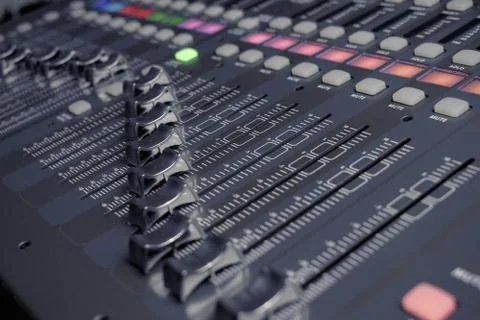 Digital Mixing Console x32 Stock Photos