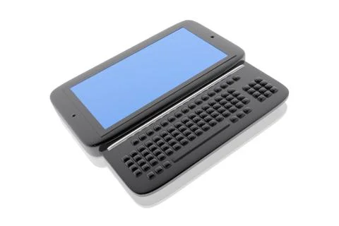 Digital mobile device with keyboard Stock Illustration