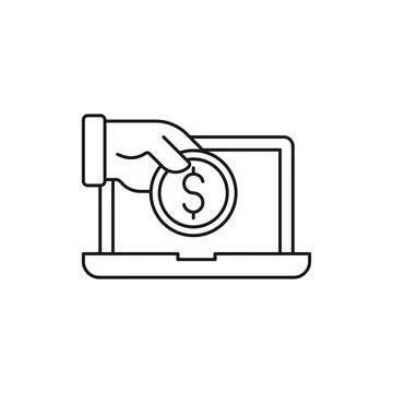 Digital Mobile Payment icon Vector Illustration. Modern Mobile Payment with S Stock-Illustration