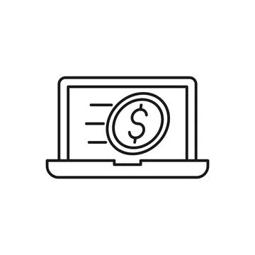 Digital Mobile Payment icon Vector Illustration. Modern Mobile Payment with S Stock Illustration