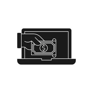 Digital Mobile Payment icon Vector Illustration. Modern Mobile Payment with S Stock Illustration