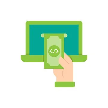 Digital Mobile Payment icon Vector Illustration. Modern Mobile Payment with S Stock-Illustration