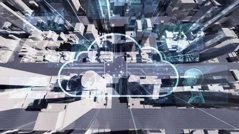 Digital Modern City Cloud B3c1 Видео 229915085