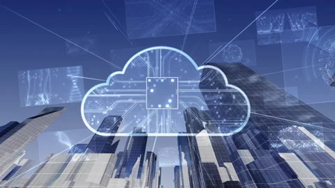 Digital Modern City Cloud E1c1 Видео 229915449
