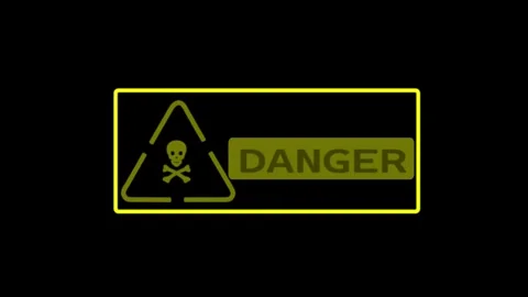Digital modern displayed video featuring representing toxic risk and cybers.. Video stock 325612040
