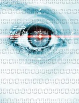 Digital modern eye Stockillustratie