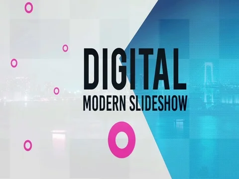 Digital Modern Slideshow 스톡 After Effects