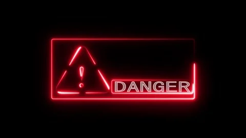  Digital modern triangular a rectangular frame represents cybersecurity alert. Video stock 325605649