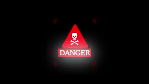  Digital modern triangular a rectangular frame represents cybersecurity alert. Video stock 325605654
