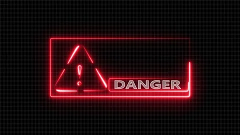  Digital modern triangular a rectangular frame represents cybersecurity alert. Video stock 325605664