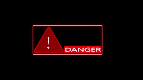  Digital modern triangular a rectangular frame represents cybersecurity alert. Video stock 325605675