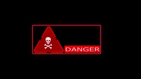 Digital modern video featuring a rectangular frame representing toxic risk .. Video stock 325610391