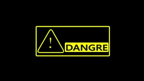 Digital modern video featuring a rectangular frame representing toxic risk .. Video stock 325610402