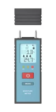 Digital moisture measuring device Stock Illustration