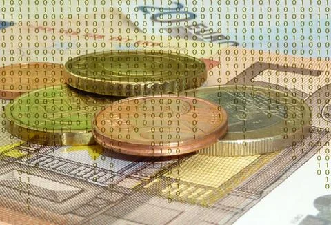 Digital money Stock Illustration