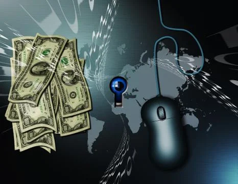 Digital money Stock Illustration