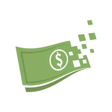 Digital money logo Stock Illustration