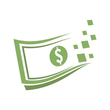 Digital money logo Stock Illustration