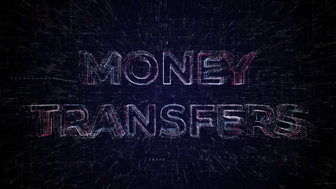 Digital Money Transfer Concept Stock Footage 311128700