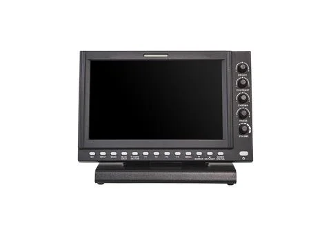 Digital monitors isolated on white background. Stock Photos