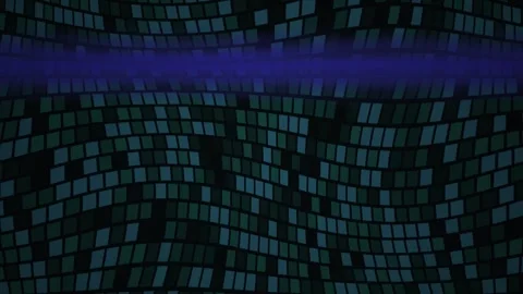 Digital Mosaic Background with Blue Accent. Stock Footage 335108176