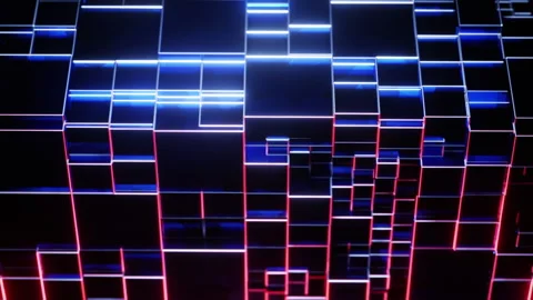 Digital Mosaic Background 스톡 동영상 197408746