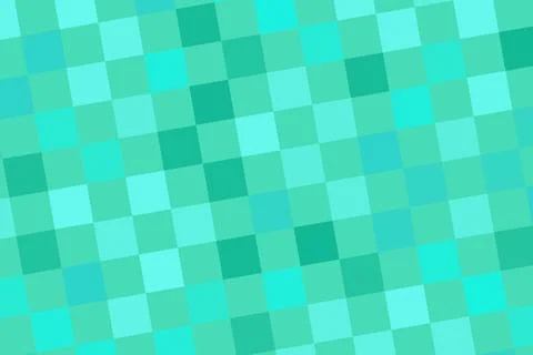 Digital mosaic pattern with blue and green squares 스톡 일러스트