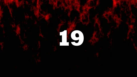 Digital motion graphic animation of countdown timer over animated background Video stock 170571581