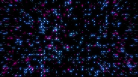 Digital motion graphic, technology data grid dots background Stock Footage 290819837