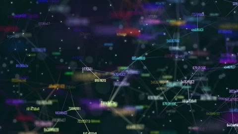 Digital, motion graphic video animation of changing numbers. the concept of time Stock Footage 101853442