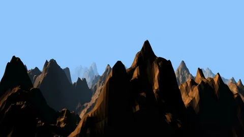 Digital Mountain 03 Stockbeeldmateriaal 166911674