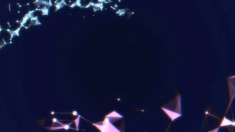 Digital movement. bands of organic structures. glowing elements. design for text Stock Footage 87161085