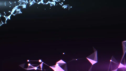 Digital movement. bands of organic structures. glowing elements. design for text Stock Footage 87161104