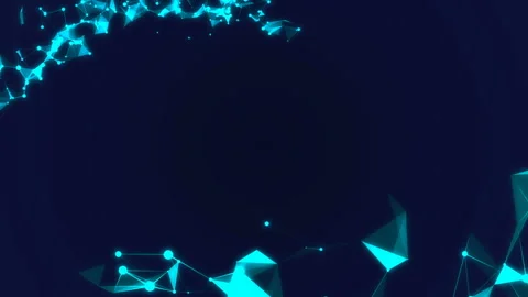 Digital movement. bands of organic structures. glowing elements. design for text Stock Footage 87161298