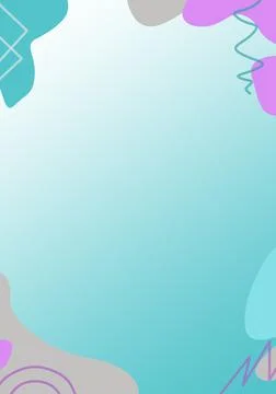 Digital multicolor Background with geometric elements for an make-up educational Stock Illustration