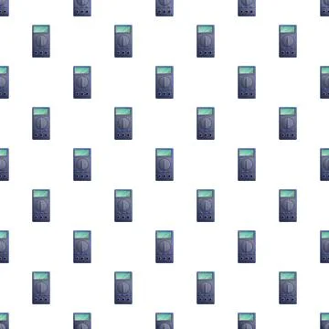 Digital multimeter electronic measurement tools seamless pattern Stock Illustration