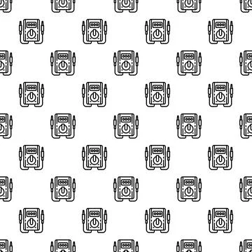 Digital multimeter electronic testing seamless pattern background 스톡 일러스트