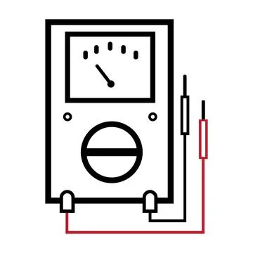 Digital multimeter icon Stock Illustration