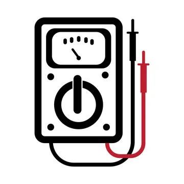 Digital multimeter icon Illustrazione stock